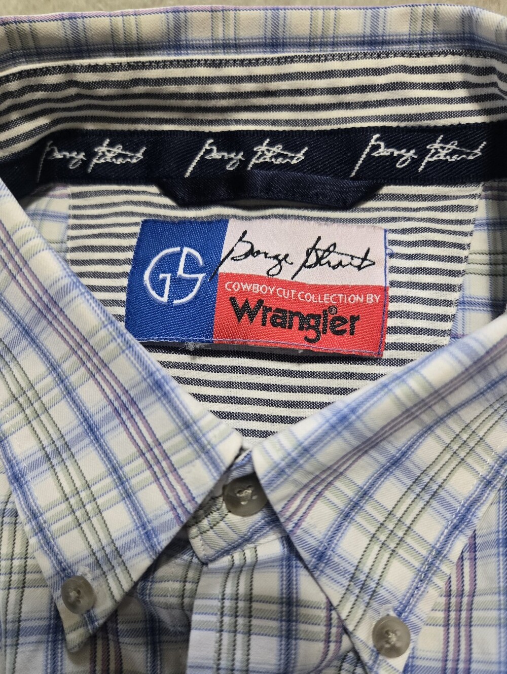 Wrangler George Strait Cowboy Cut Collection Plaid Shirt Mens Size 2XL - Picture 3 of 6